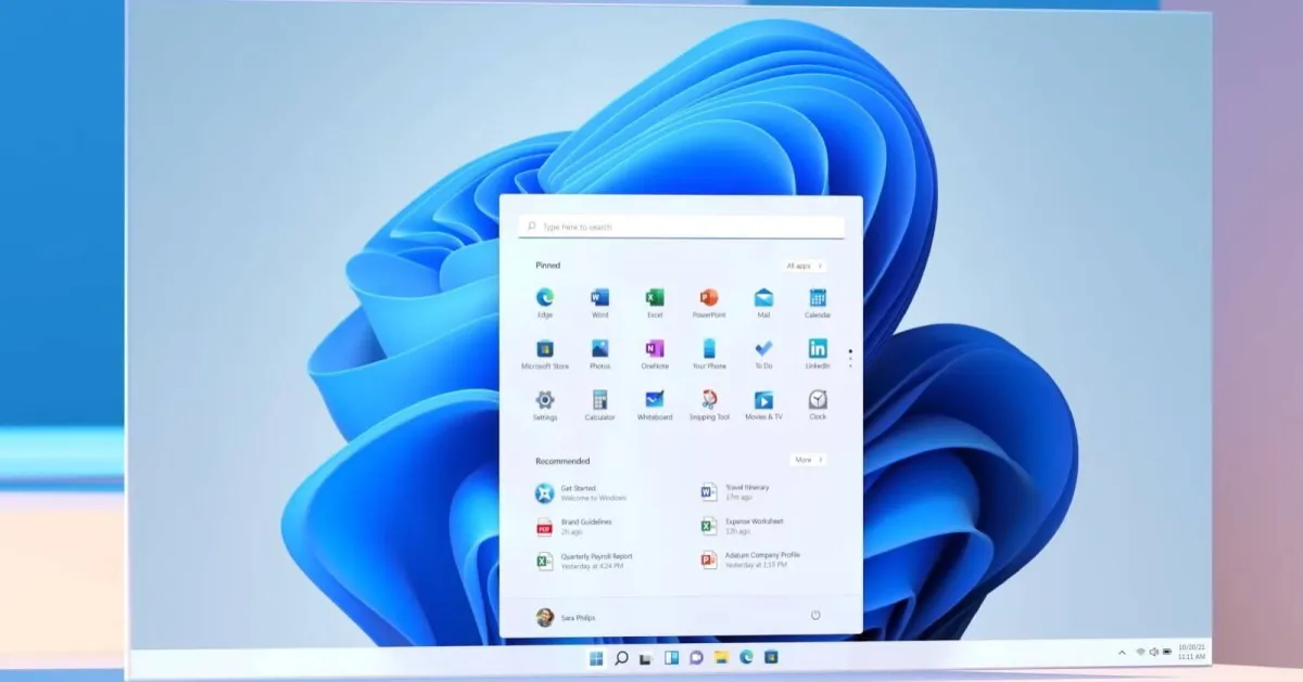 صورة الشكل الجديد لقائمة ابدأ