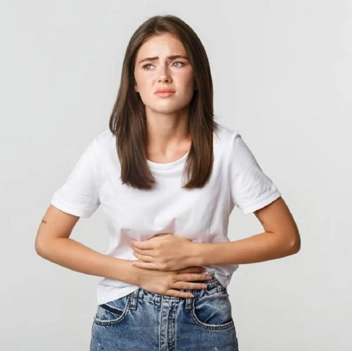 صورة لحامل تتألم