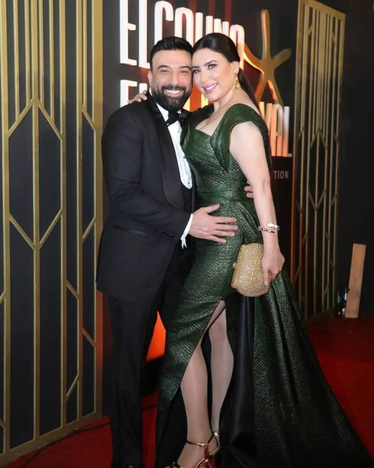 عبير صبري وزوجها أيمن البياع - صورة من حسابها على إنستجرام