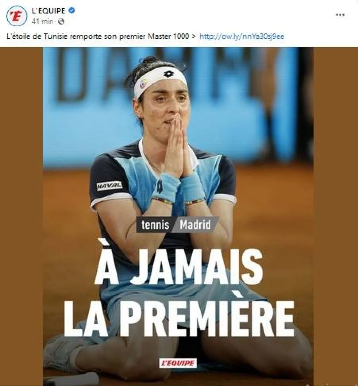 مانشات  جريدة ليكيب الفرنسية الشهيرة  بعنوان الاولى دائما