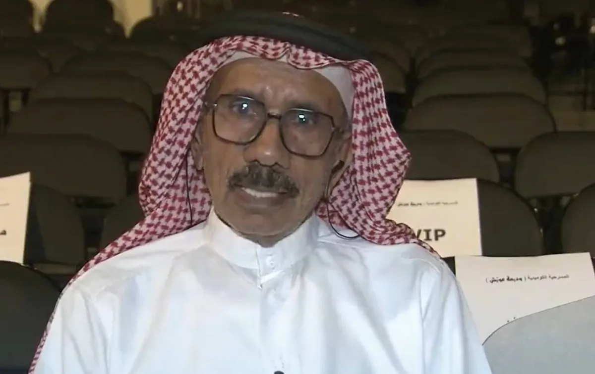 الفنان حسن عبد العبدي - الصورة لقطة شاشة من لقائه على الاخبارية السعودية