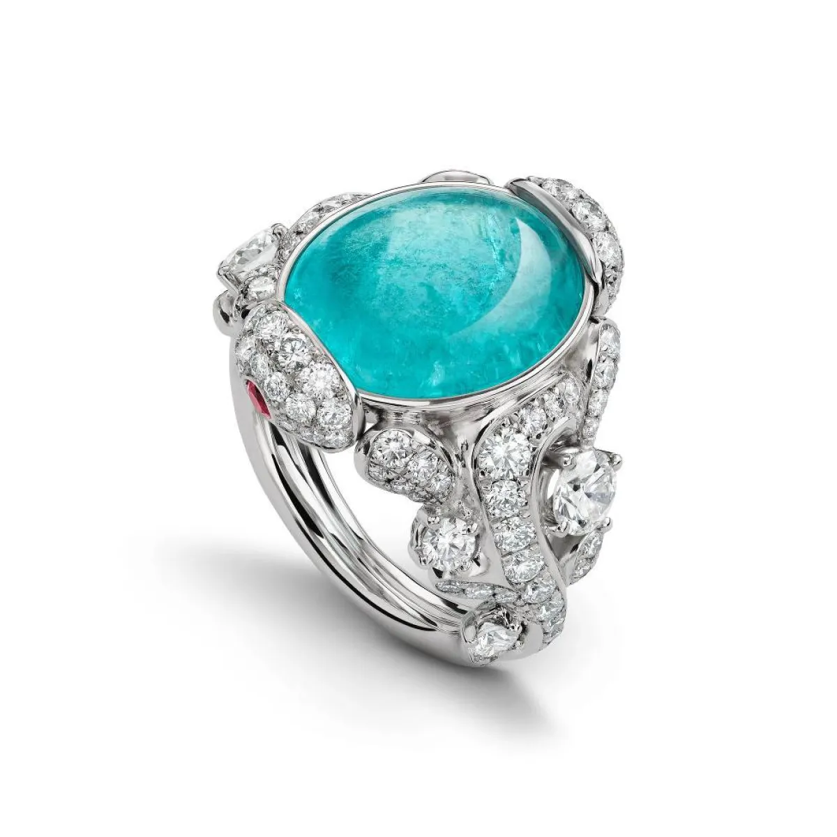 خاتم بحجر التورمالين الأزرق من Gubblin 