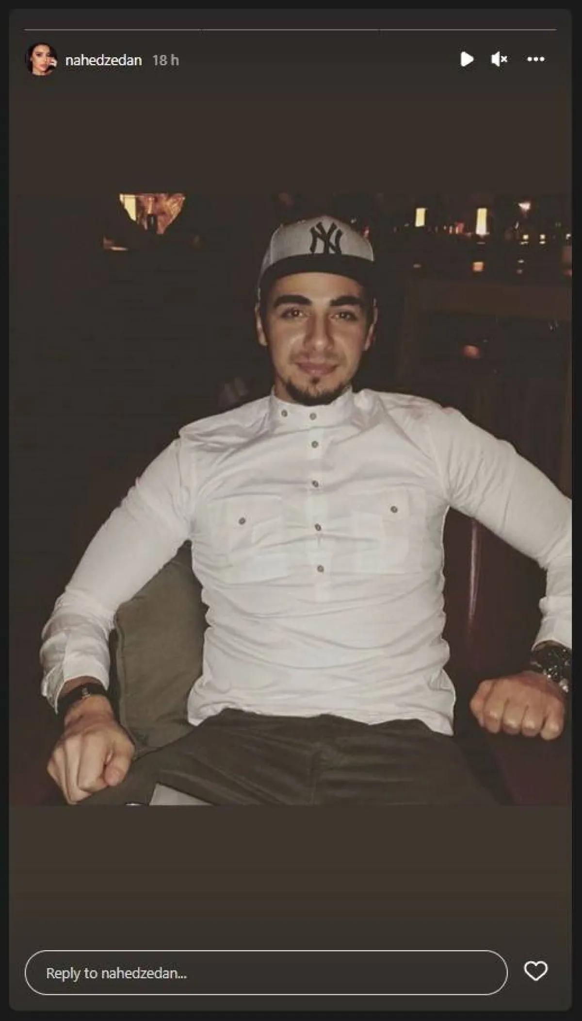 شقيق ناهد زيدان المتوفي - الصورة من ستوري حسابها على انستغرام