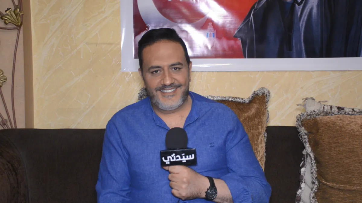 خالد سرحان خلال لقائه مع كاميرا سيدتي - تصوير محمد عربي