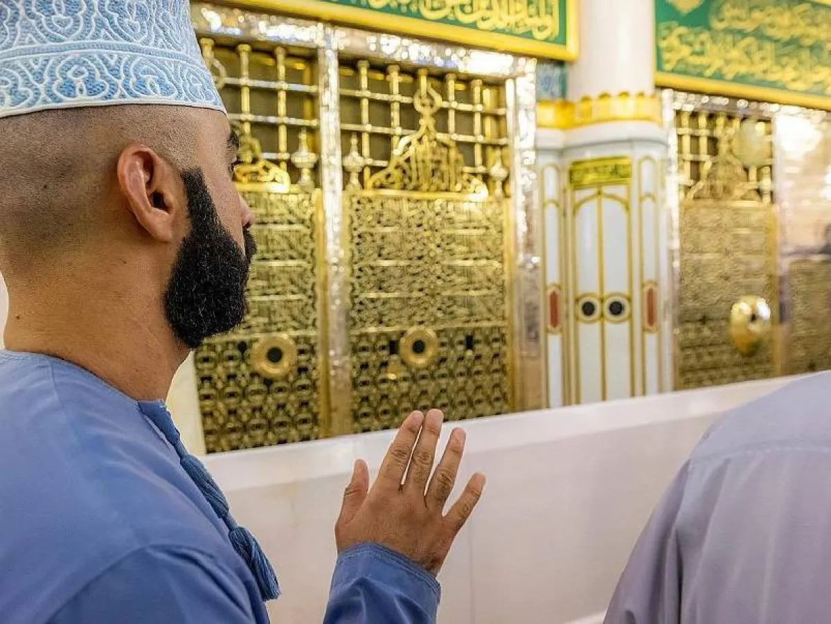 الروضة الشريفة. الصورة من "واس"