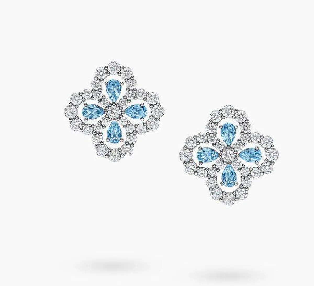 مجوهرات مرصعة بالأكوامارين للعروس الرومانسية