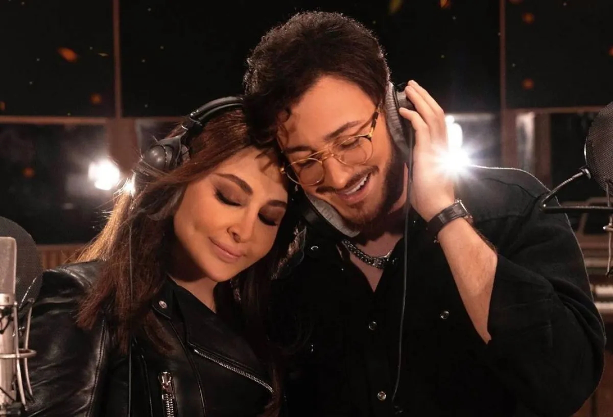 سعد لمجرد وإليسا من كواليس أغنية " من أول دقيقة "- صورة من حساب سعد لمجرد على " انستغرام"