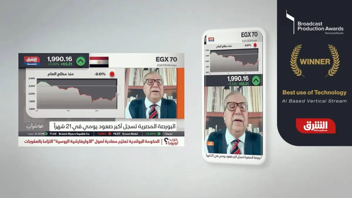 الشرق للأخبار تفوز بتسعة من جوائز إنتاج البث لعام 2022 