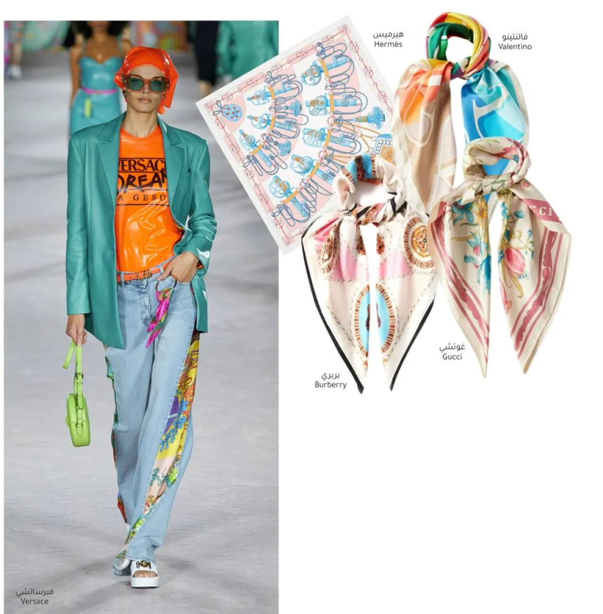 طريقة اعتمار وشاح الرأس Head Scarf Styles