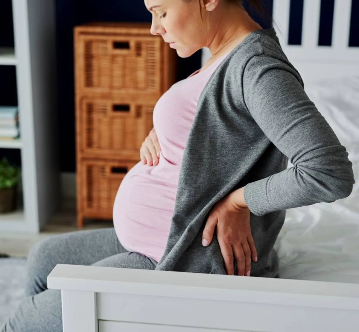 صورة لحامل في أسابيع متقدمة