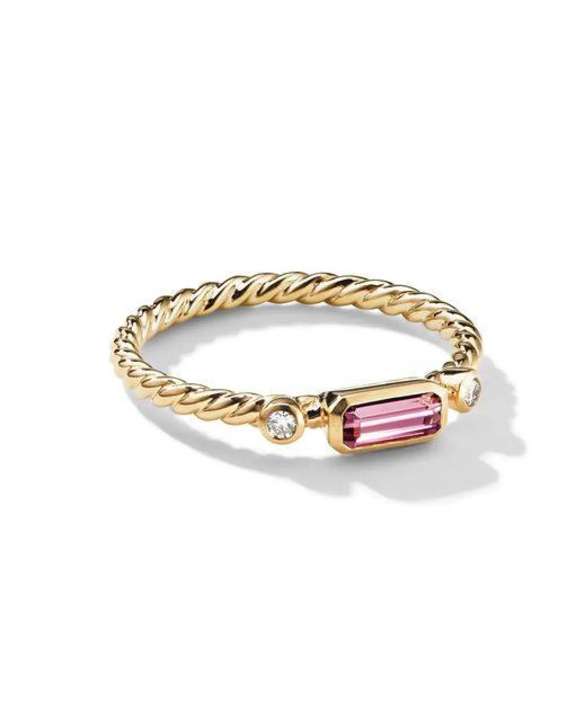 خاتم مرصع بحجر التورمالين البنفسجي من ديفيد يورمان David Yurman