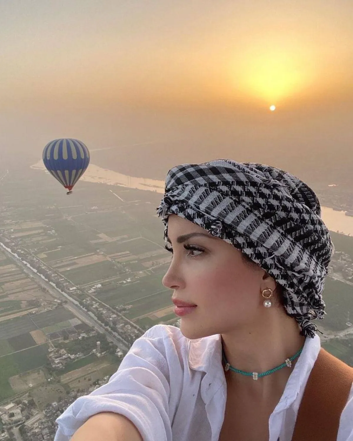 نسرين طافش - صورة من حسابها على تويتر من الأقصر