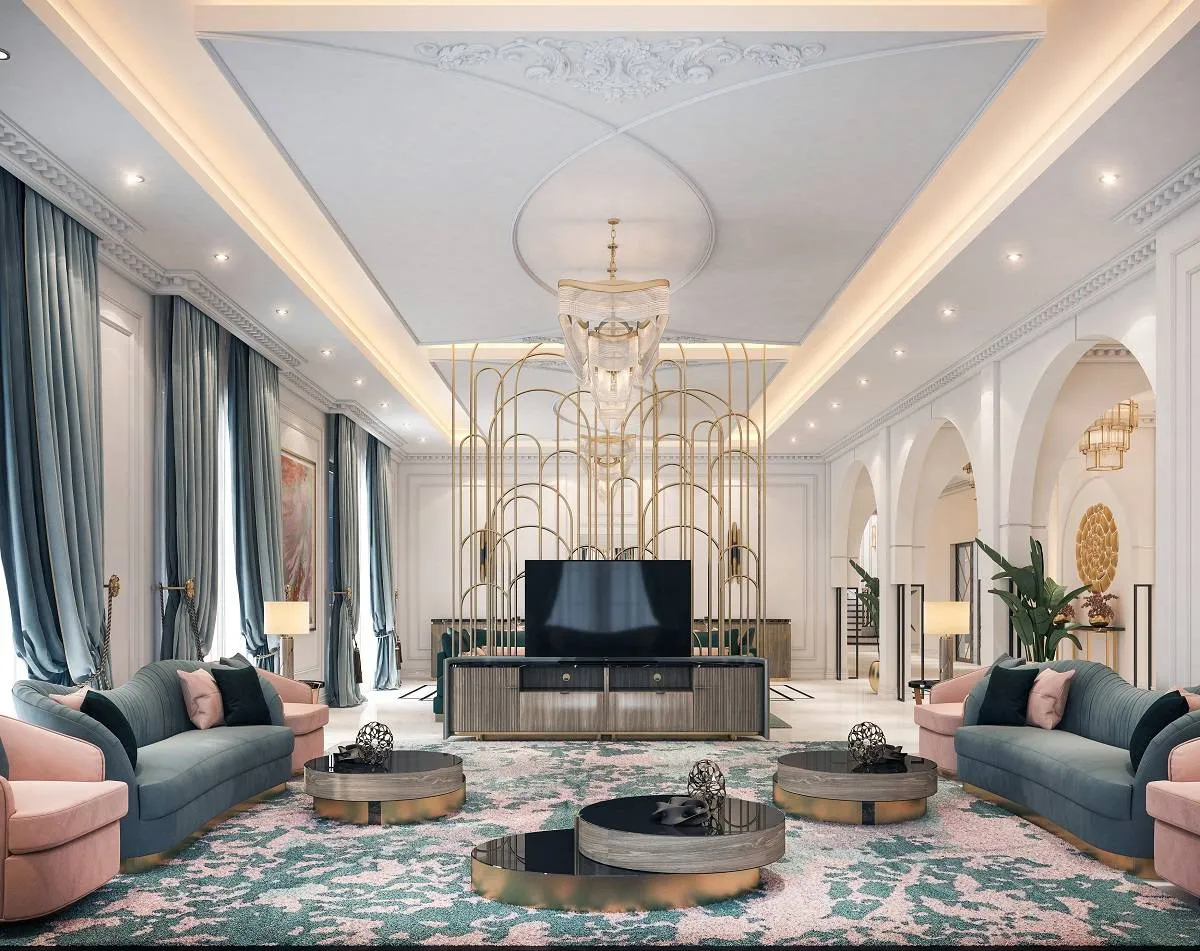 خطوات تأثيث غرفة الجلوس المودرن 