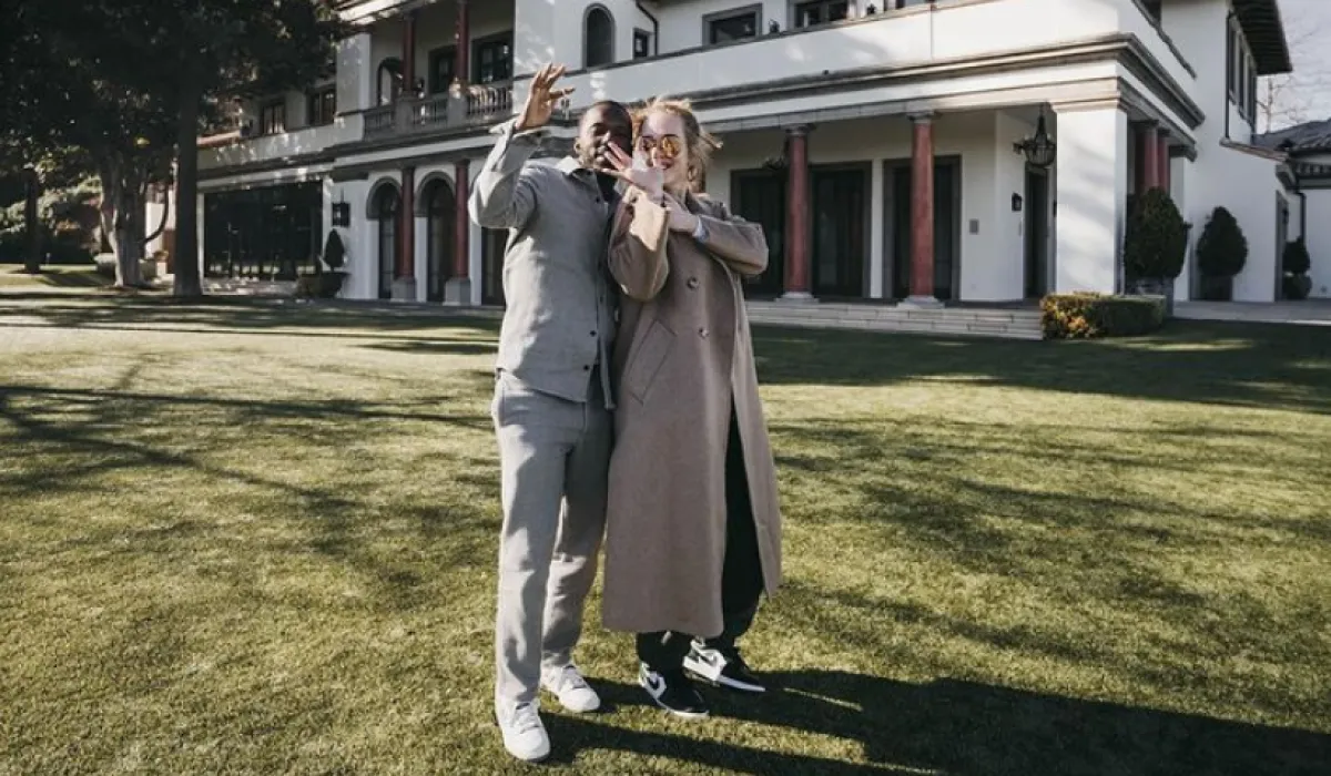 أديل مع حبيبها ريتش بول - الصورة من حسابها على إنستغرام