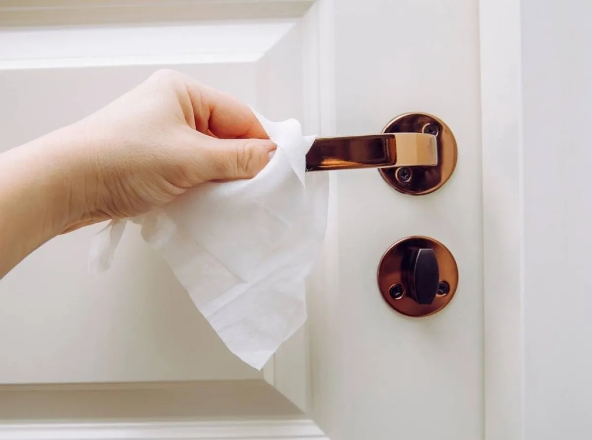 قد يكفي مسح المعدن بمنديل مُبلّل بالخلّ الأبيض