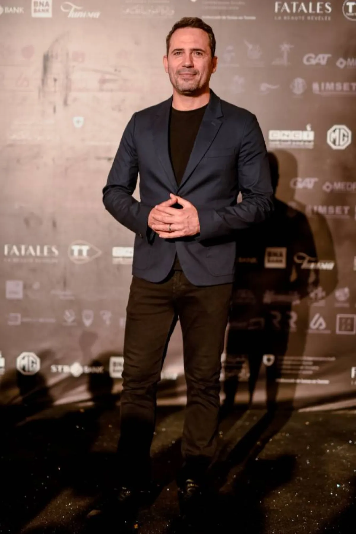 ظافر  العابدين  أثناء تقديمه لفيلم "غدوة" للجمهور في مهرجان قابس - الصورة من موقع المهرجان على الفيسبوك