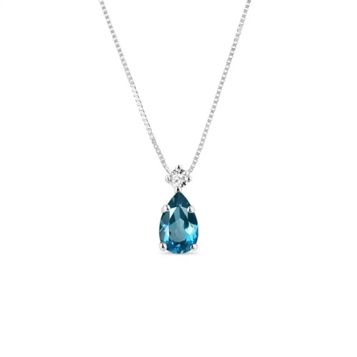 قلادة LONDON BLUE TOPAZ PENDANT من Klenota 
