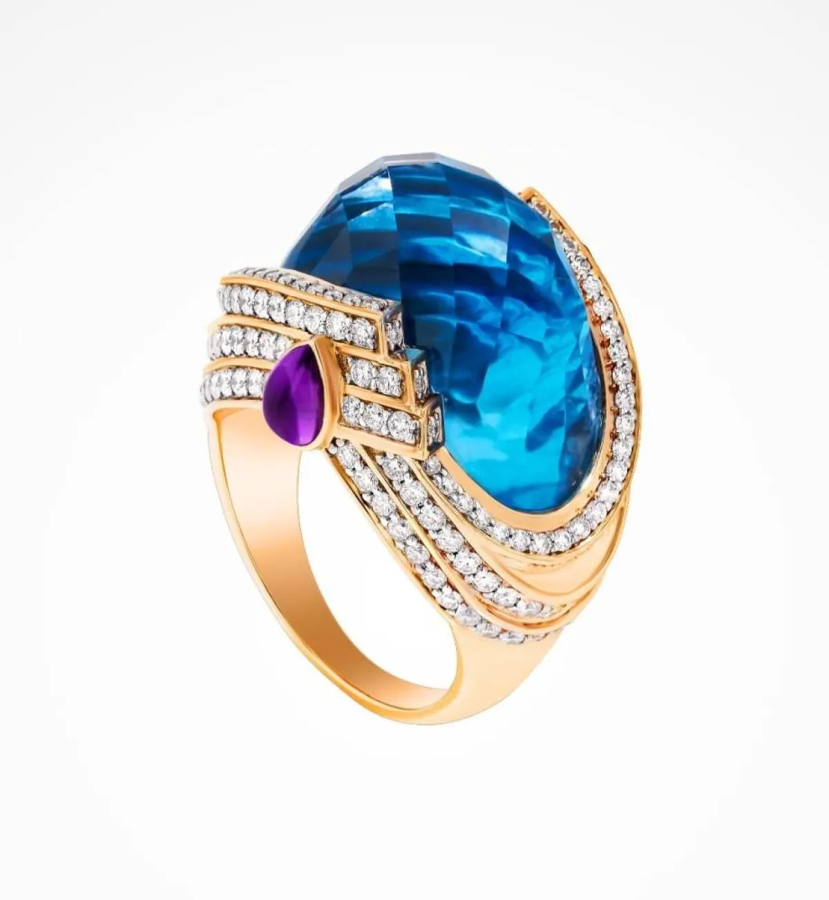 خاتم TURBAN Blue من داماس Damas 