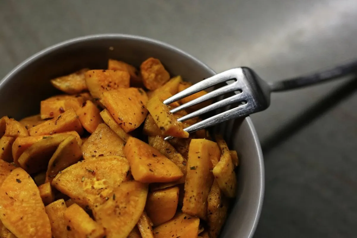 صورة لطبق البطاطا الحلوة