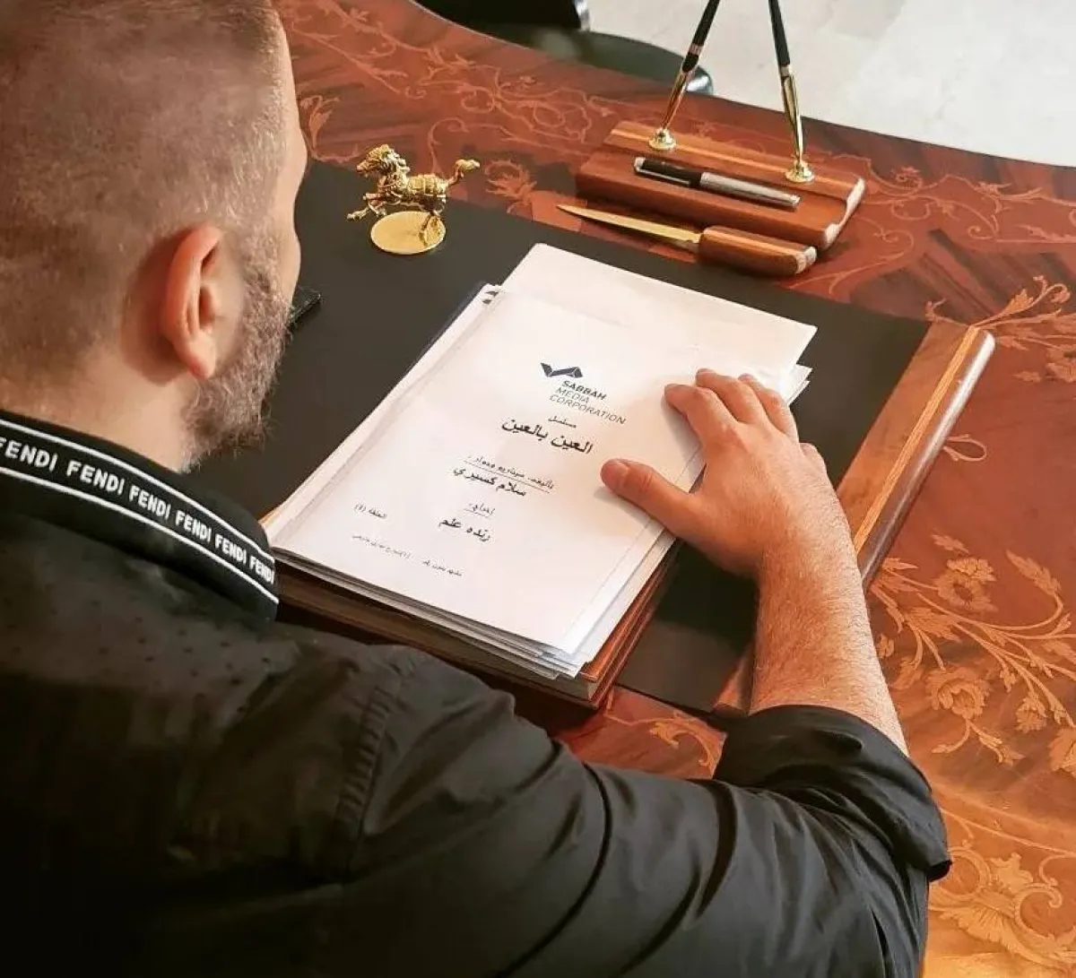 رامي عياش يعلن التحضير لمسلسل " العين بالعين" - صورة من حسابه الرسمي على  " انستغرام" 