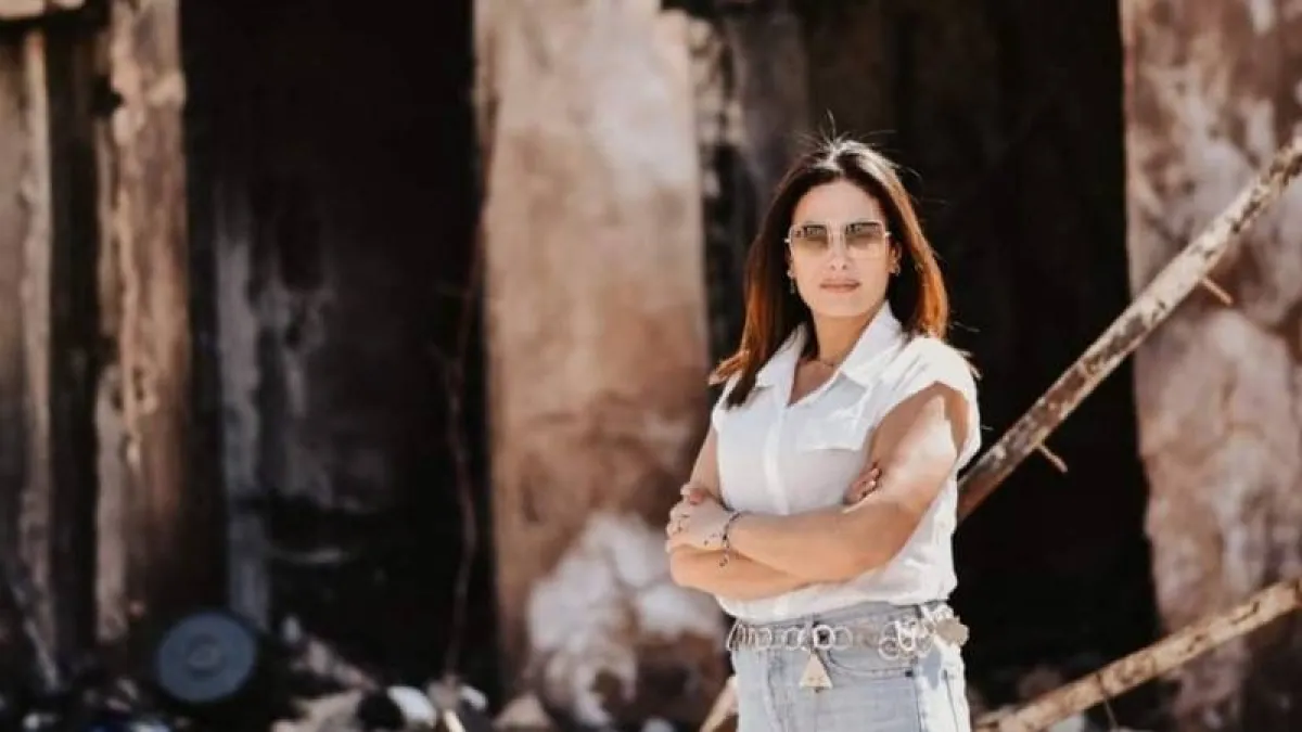 هند صبري  في  السوق المحترق -الصورة من موقع مهرجان  قابس السينمائي  على الفيسسبوك