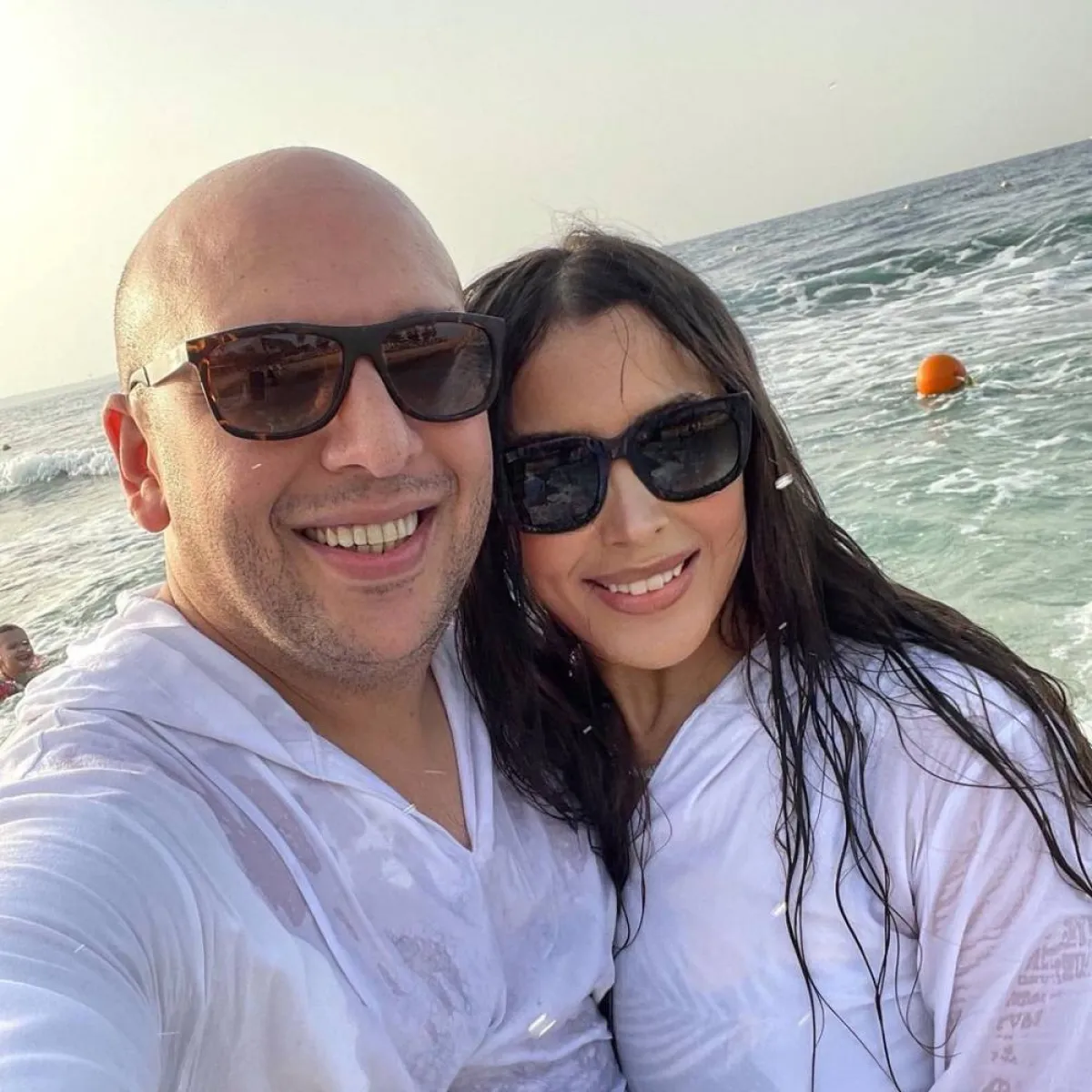 جنات وزوجها محمد عثمان نعمان- صورة من حسابها على إنستجرام