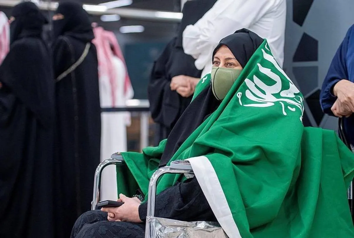 فخر بالوطن وفرحة بالفوز. الصورة من "واس"