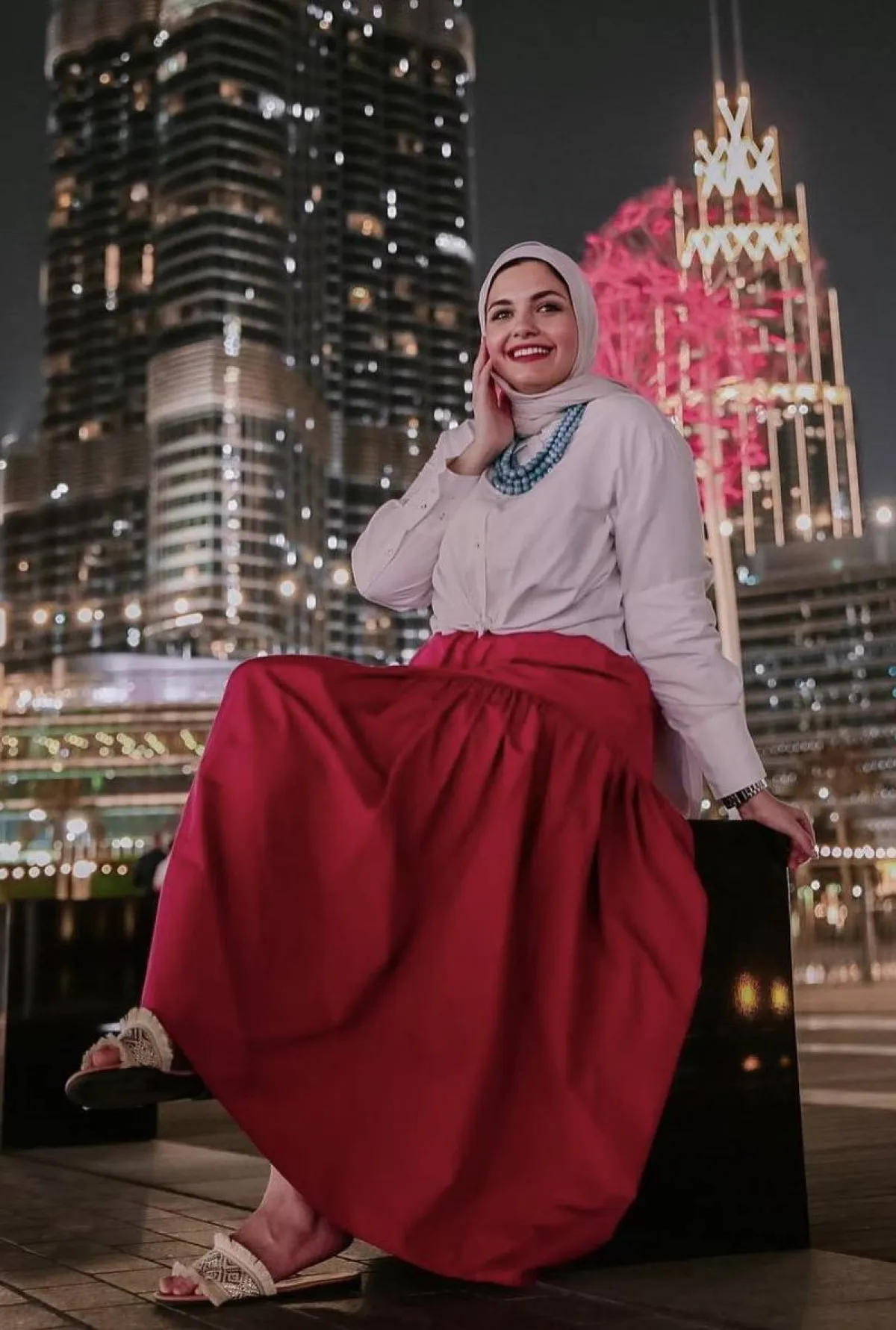 تنورة فضفاضة