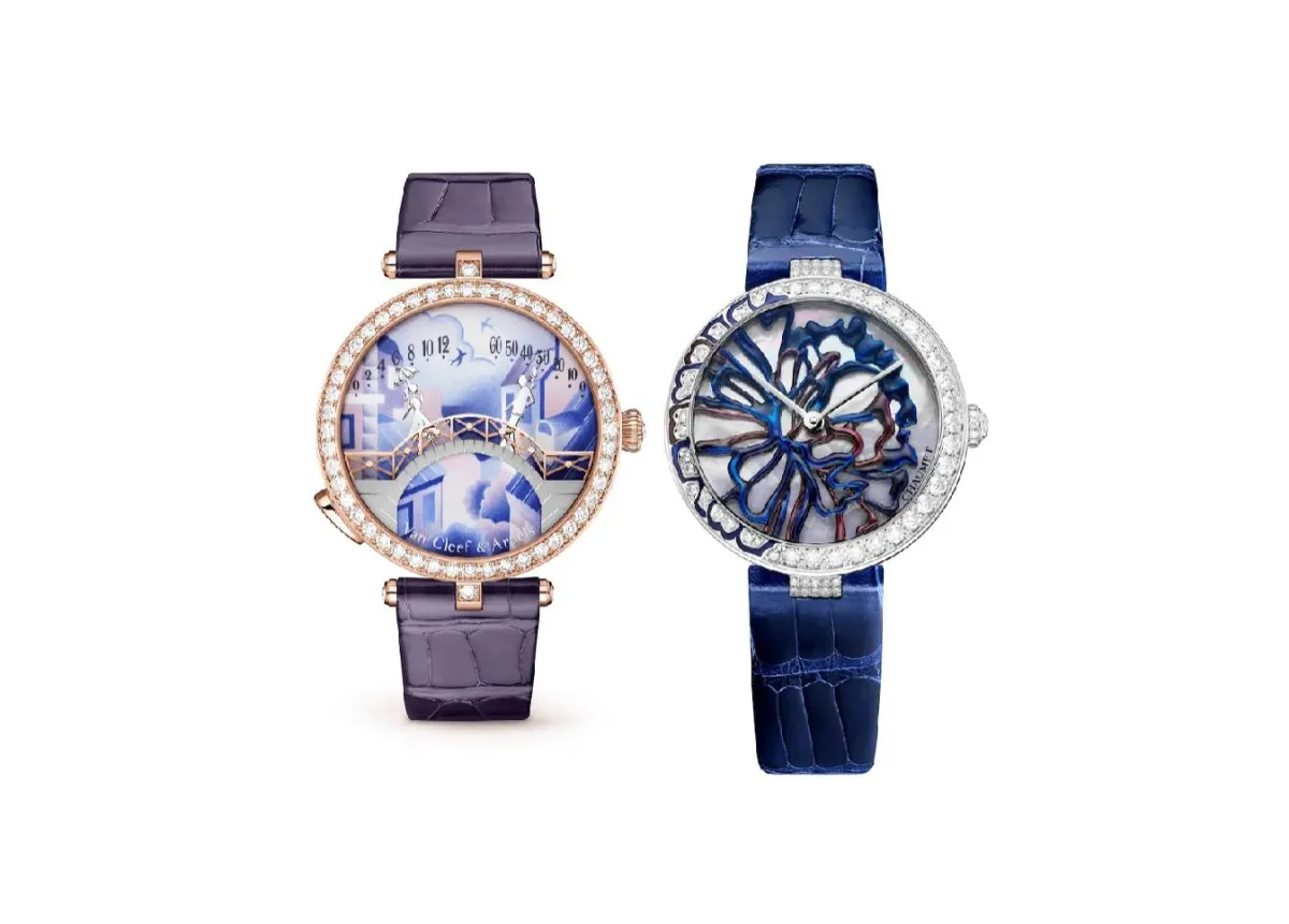 ساعات باللونين الأزرق والأرجواني لإطلالة جذابة