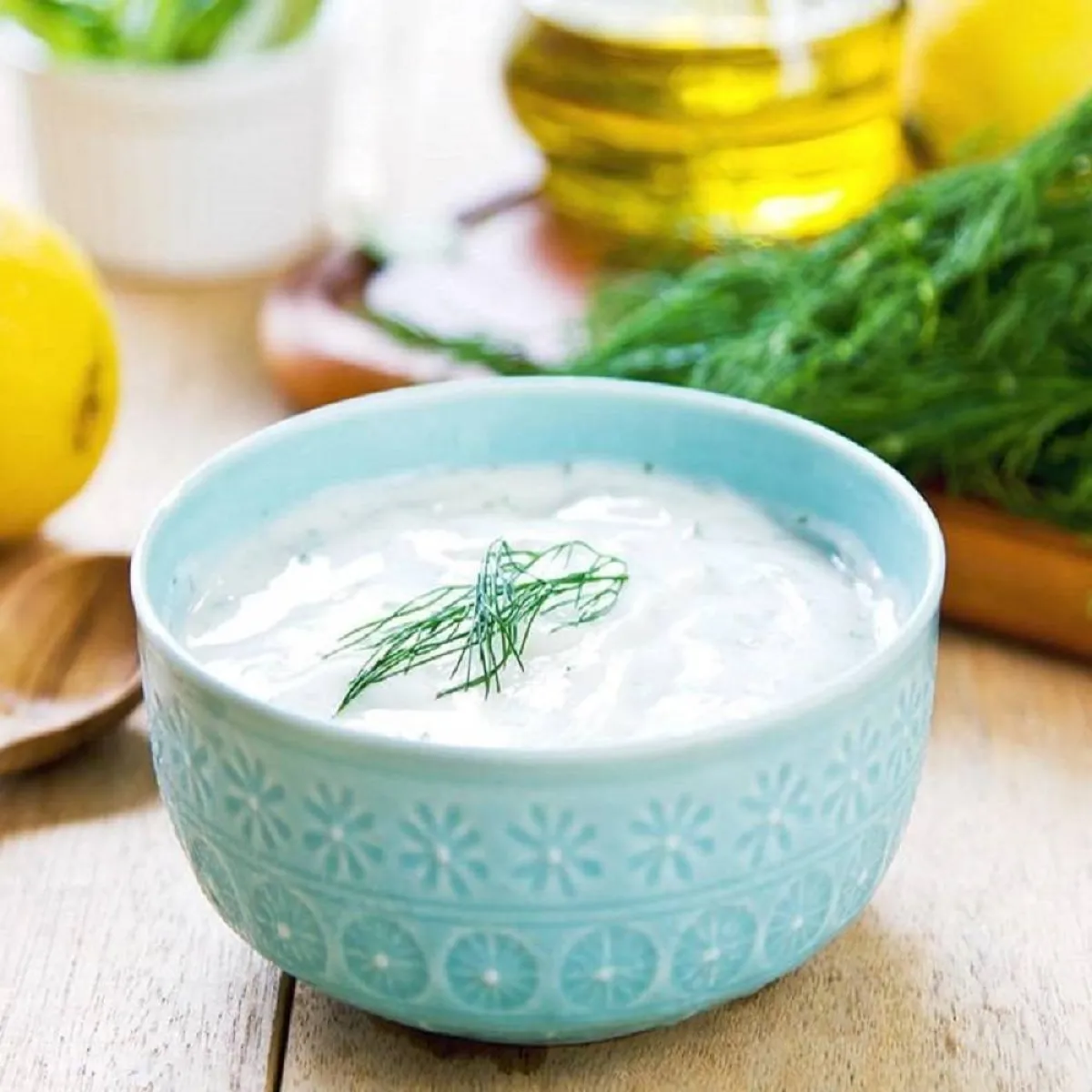 صورة لطبق من الزبادي