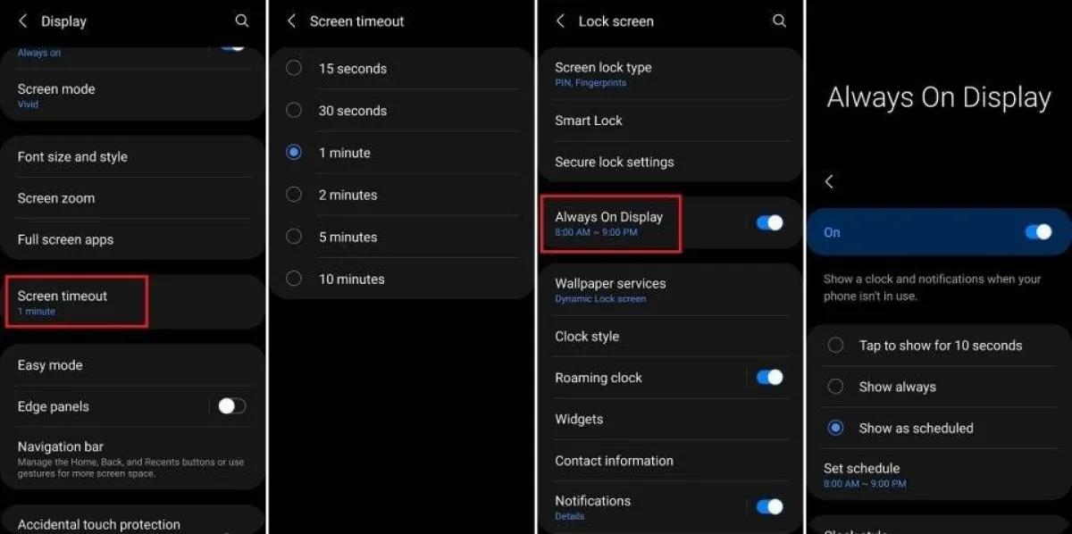 صورة لطريقة إطفاء الشاشة