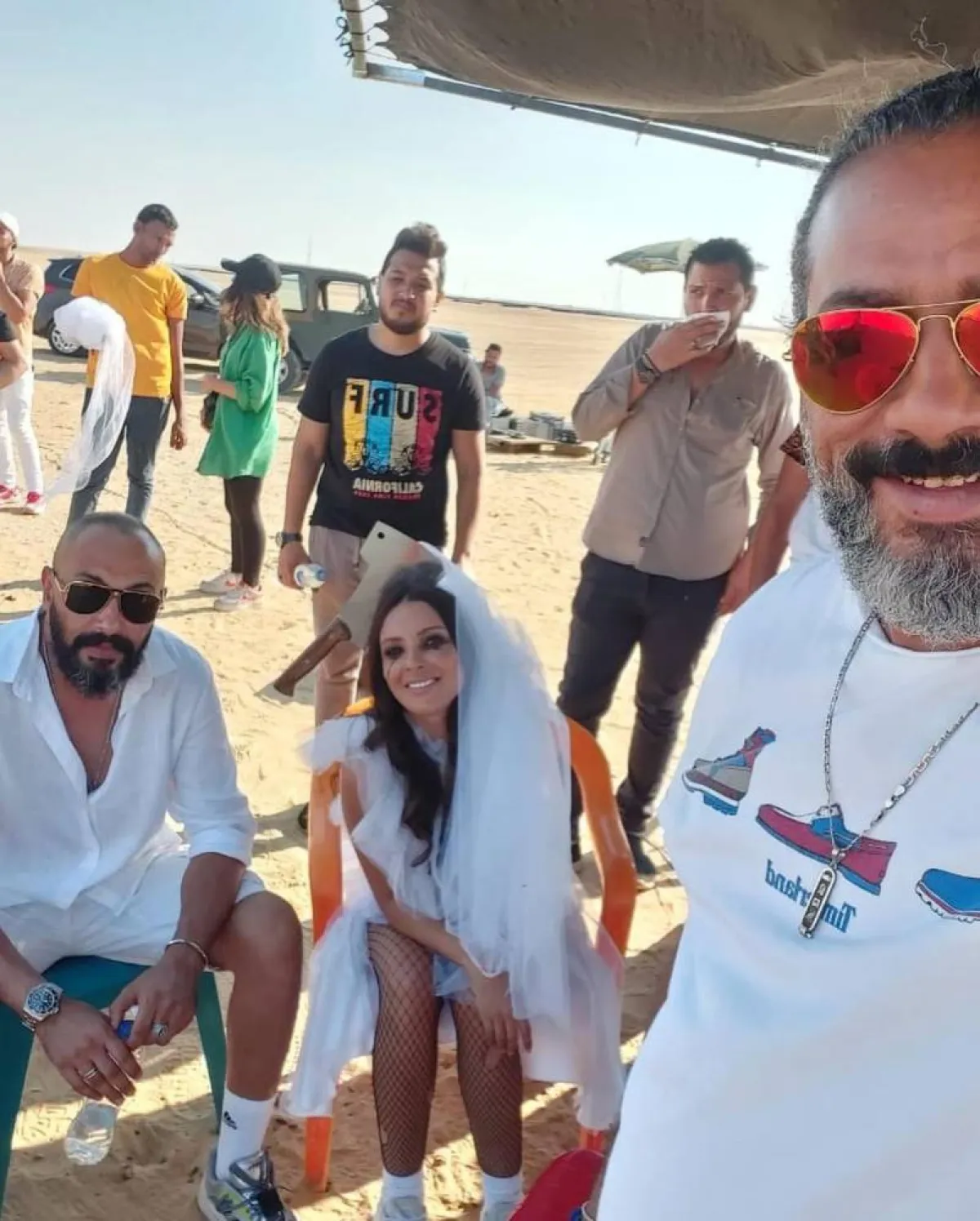 كواليس فيلم  " من أجل زيكو " - صورة من صفحة سمر مرسي على موقع " انستغرام"