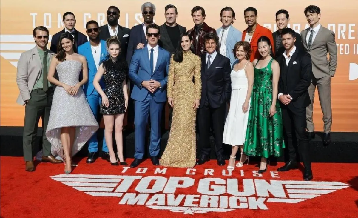 نجوم فيلم Top Gun- الصورة من حساب توم كروز على إنستغرام