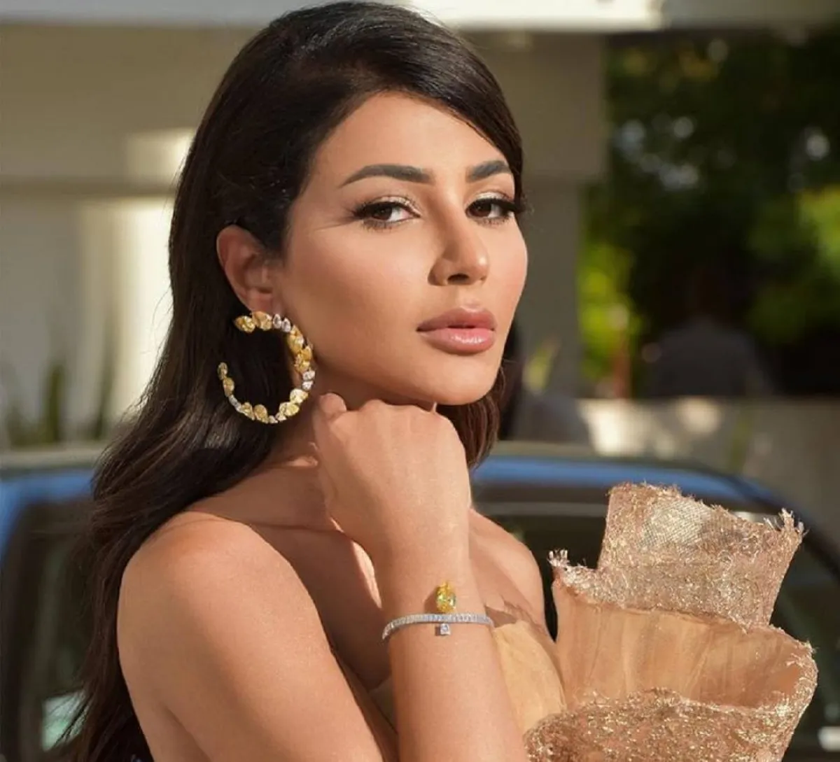 مجوهرات مهيرة عبد العزيز-الصورة من حساب النجمة على انستغرام