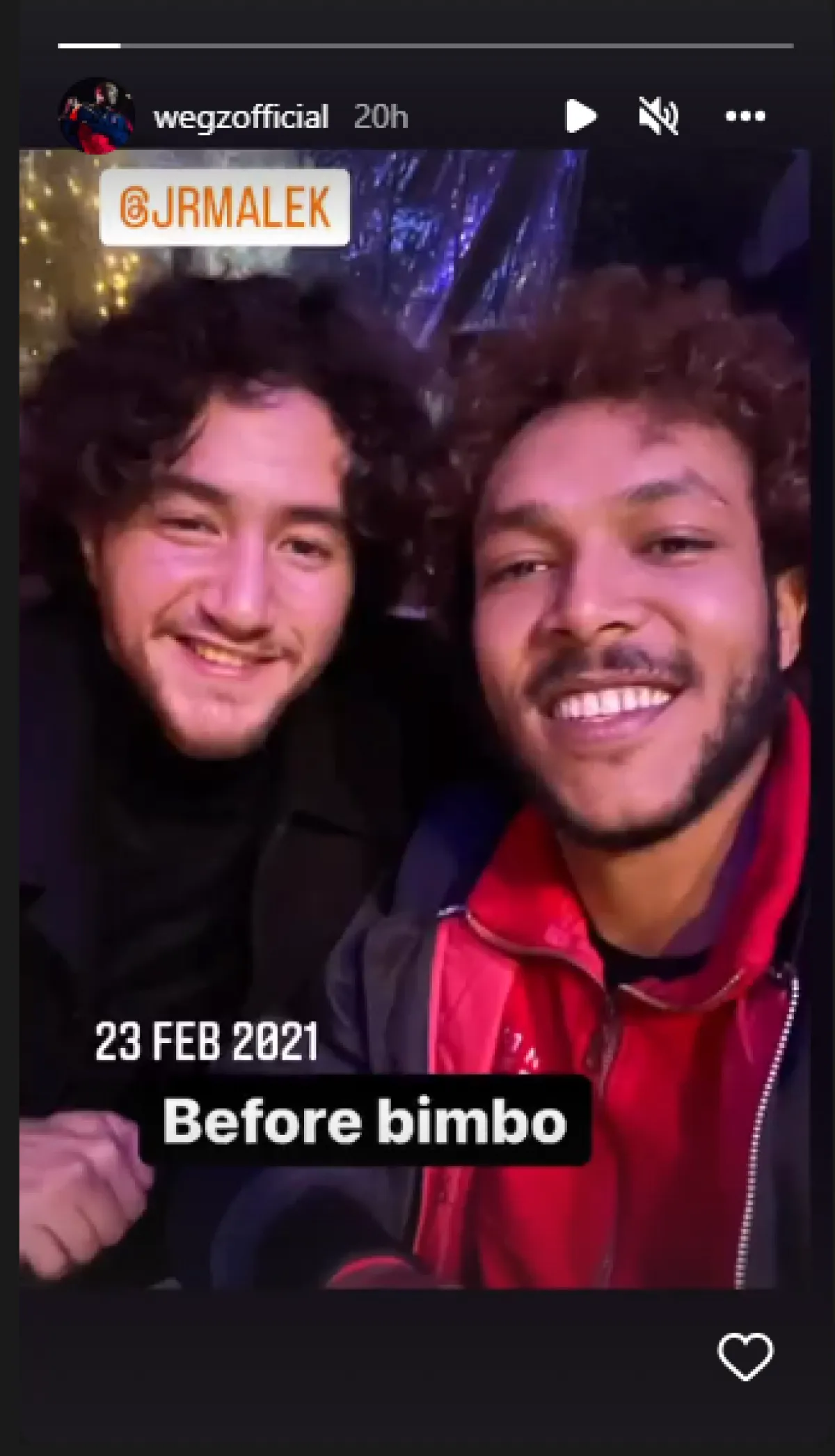 ويجز برفقة أحمد مالك - الصورة من ستوري انستغرام