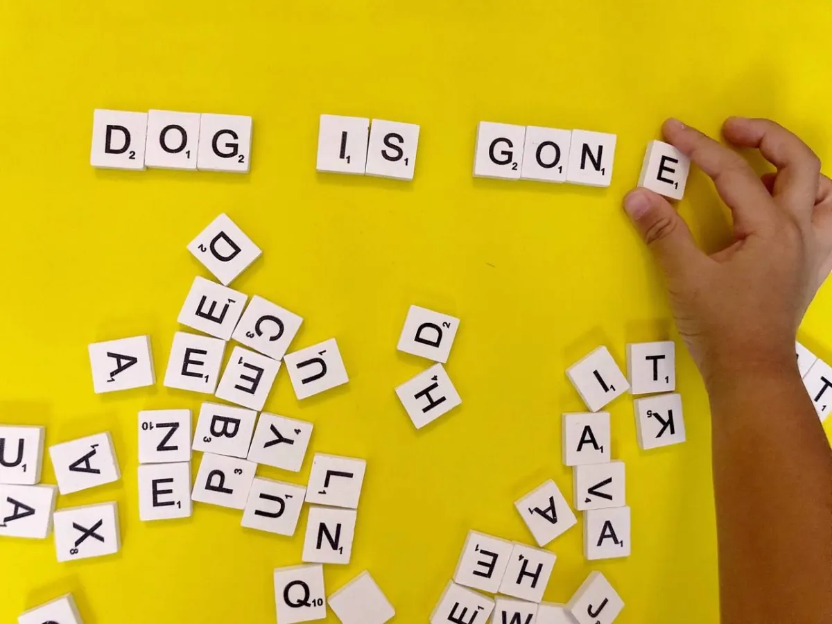 طفل يختار الأحرف