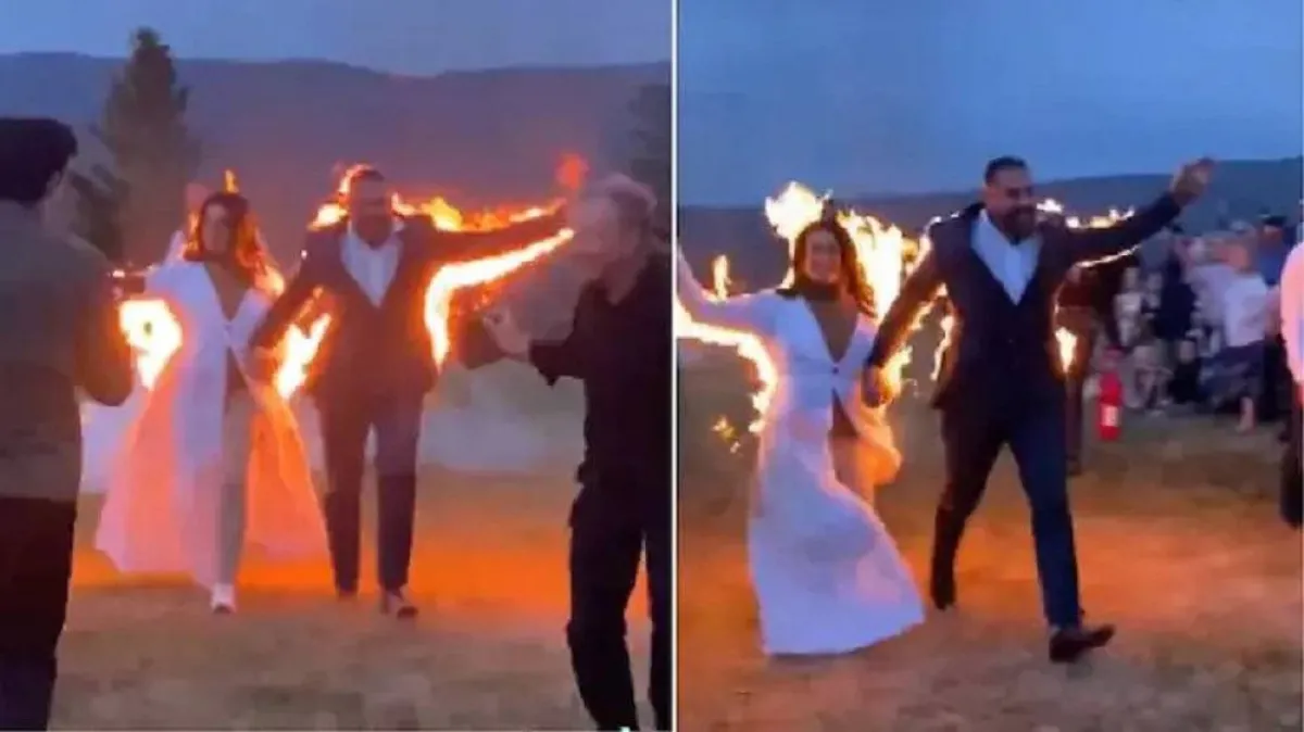 صورة زفاف العروسان أمبير وغابي