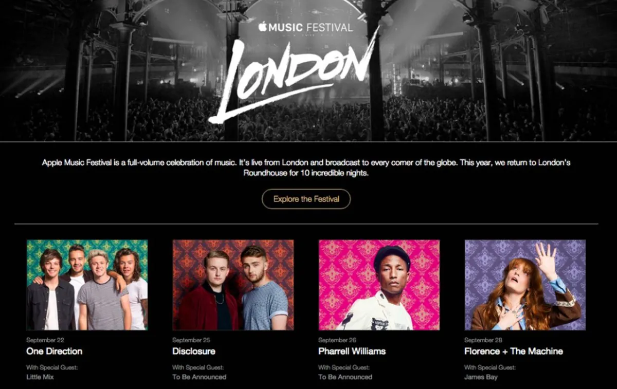 بتطبيق Apple Music... آبل تبدأ في بث الحفلات المباشرة