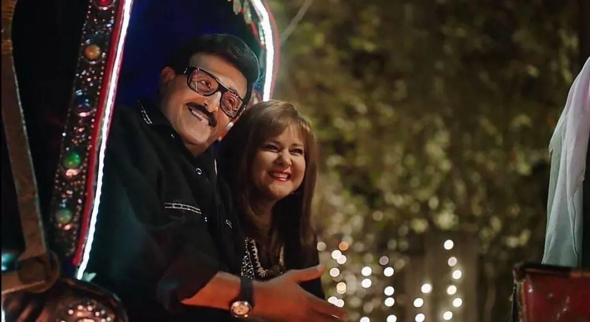 سمير غانم ودلال عبد العزيز - الصورة من حساب إيمي على انستغرام