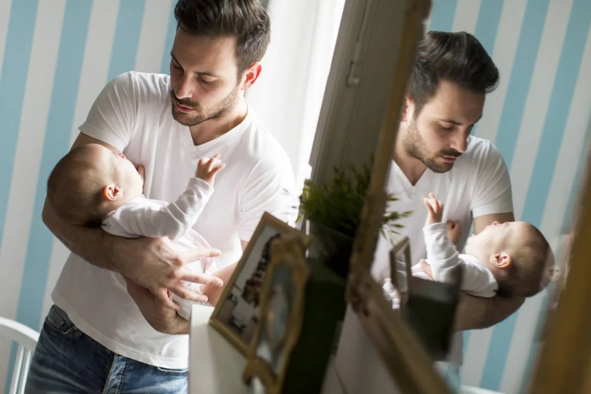 صورة لأب مرتبك