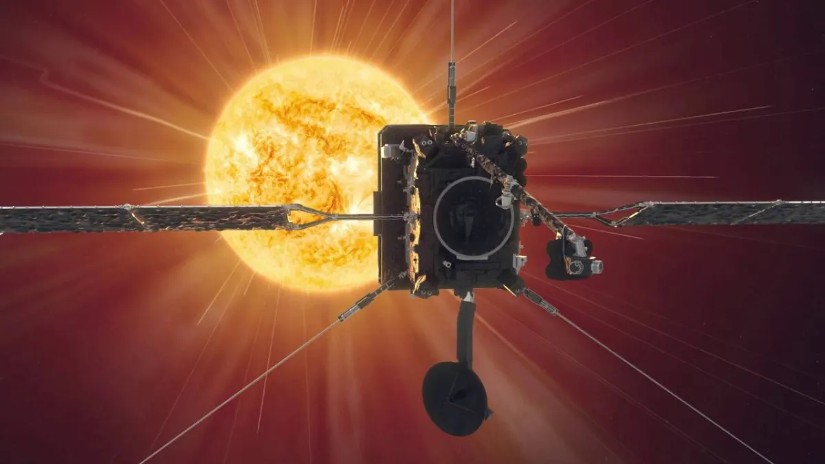 صورة لمركبة فضائية بالقرب من الشمس