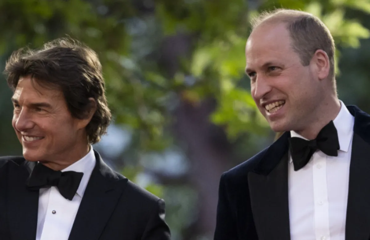 الأمير ويليام وتوم كروز - الصورة من حساب دوق ودوقة كامبيردج على إنستغرام