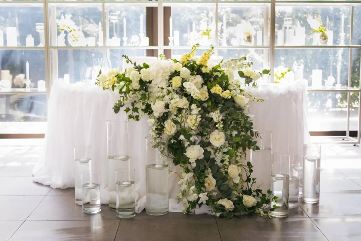 خلفيّة مميّزة للكوشة في العرس