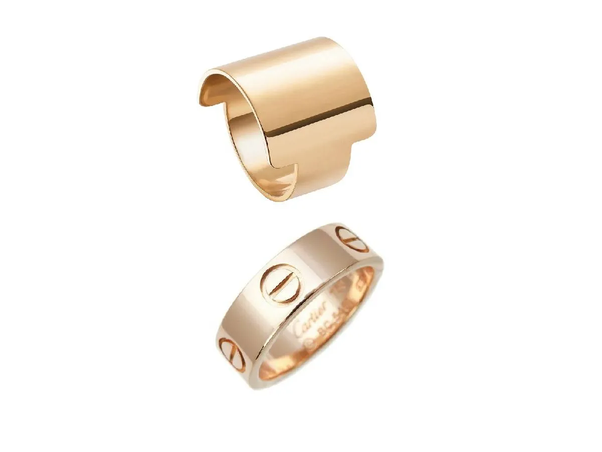 موديلات خواتم ذهب عريضة وجذابة