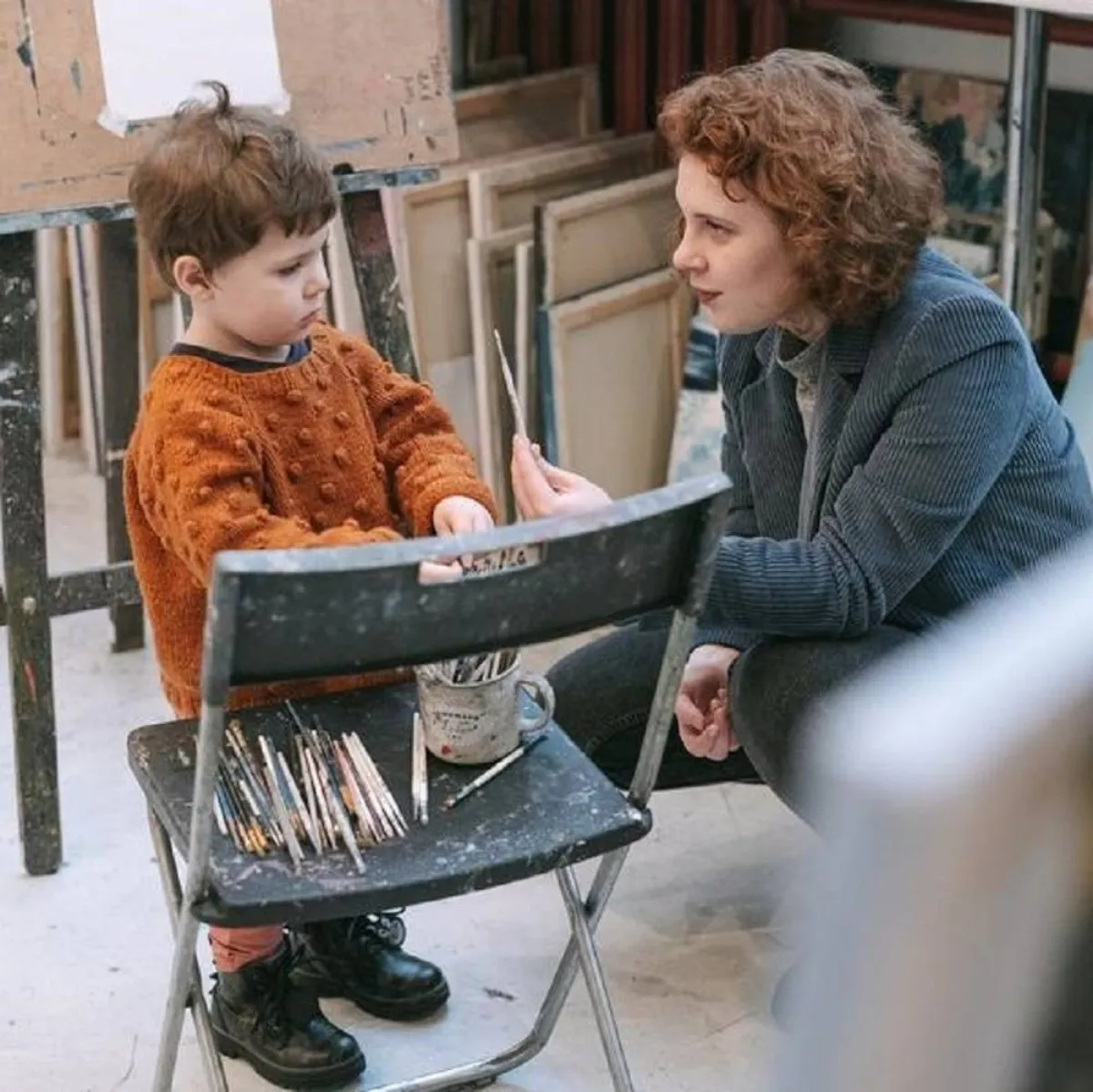 صورة لأم وطفلها