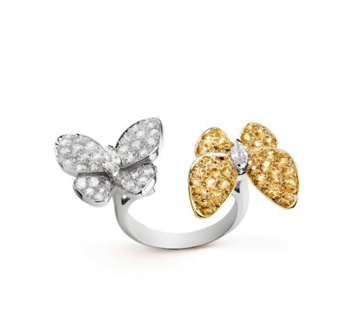 خاتم مرصع بحجر الزفير الأصفر من فان كليف آند أربلز Van Cleef Arpels