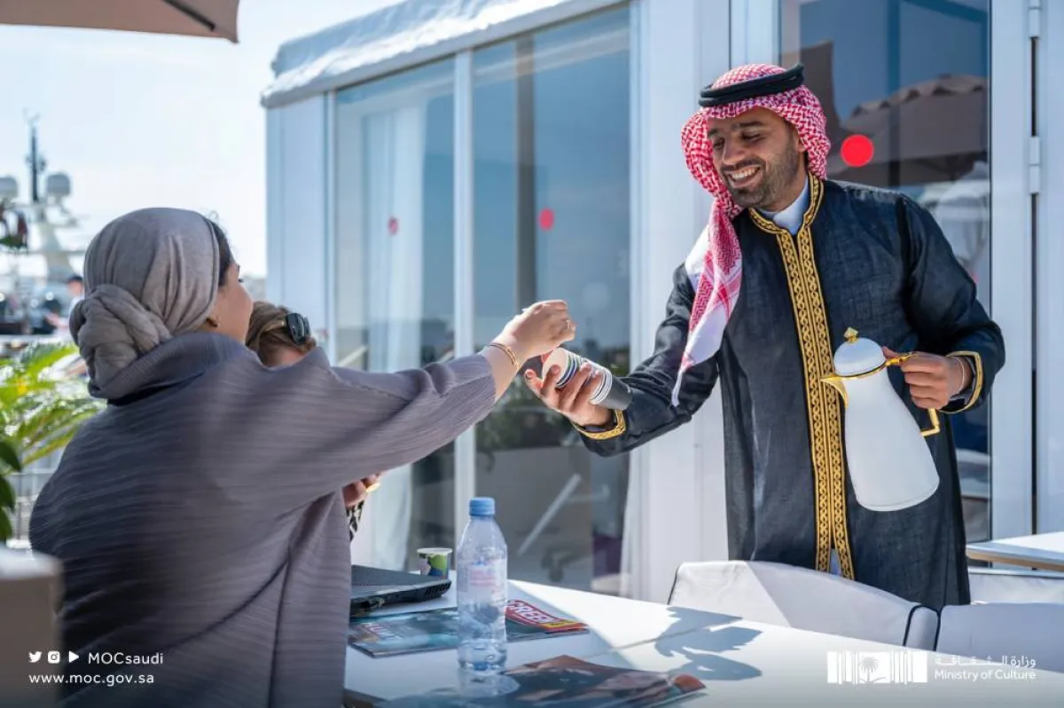 القهوة السعودية حاضرة في مهرجان كان - الصورة من حساب وزارة الثقافة