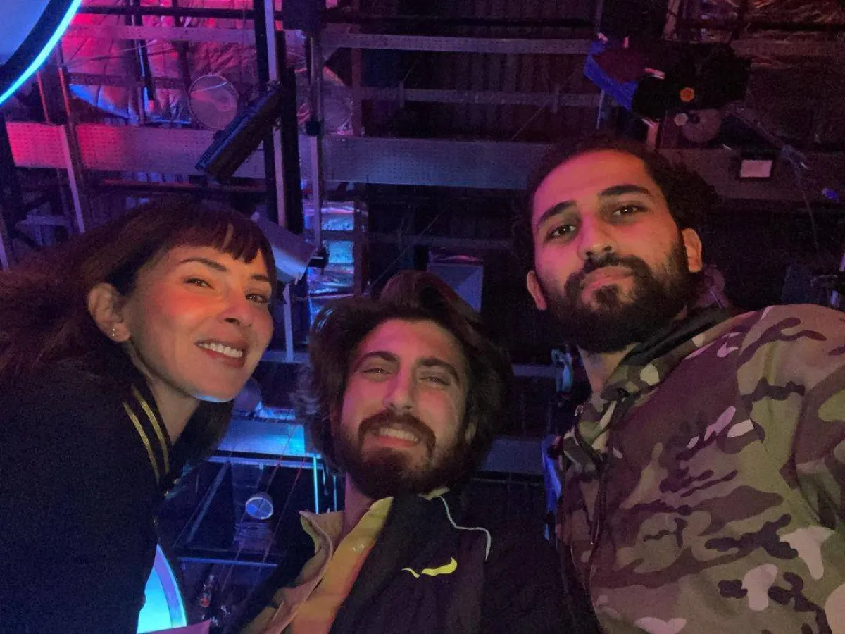 سمر مرسي في كواليس مسلسل  " منعطف خطر" - صورة من صفحتها الرسمية على " انستغرام"