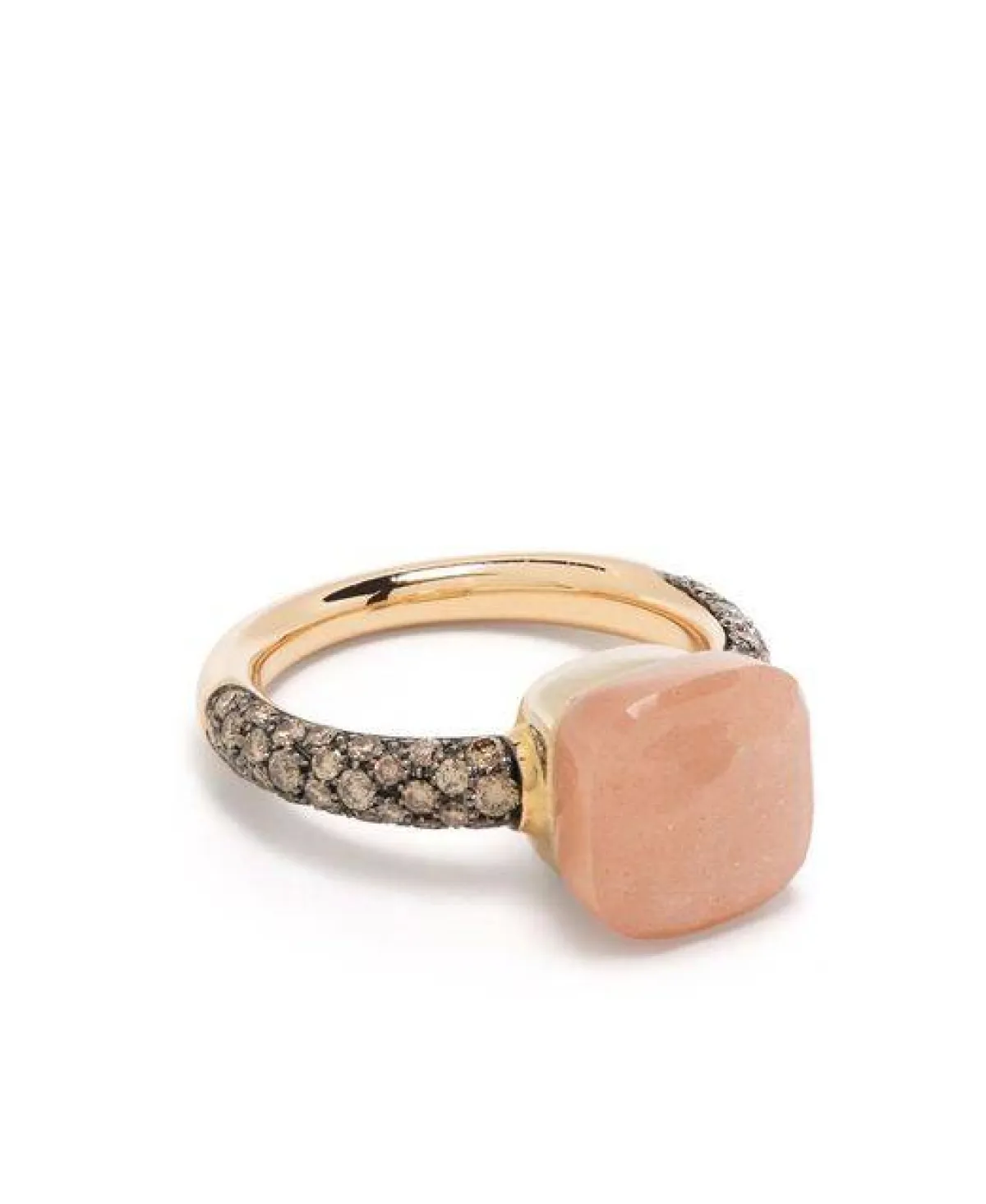 خاتم مرصع بحجر القمر من بوميلاتو Pomellato