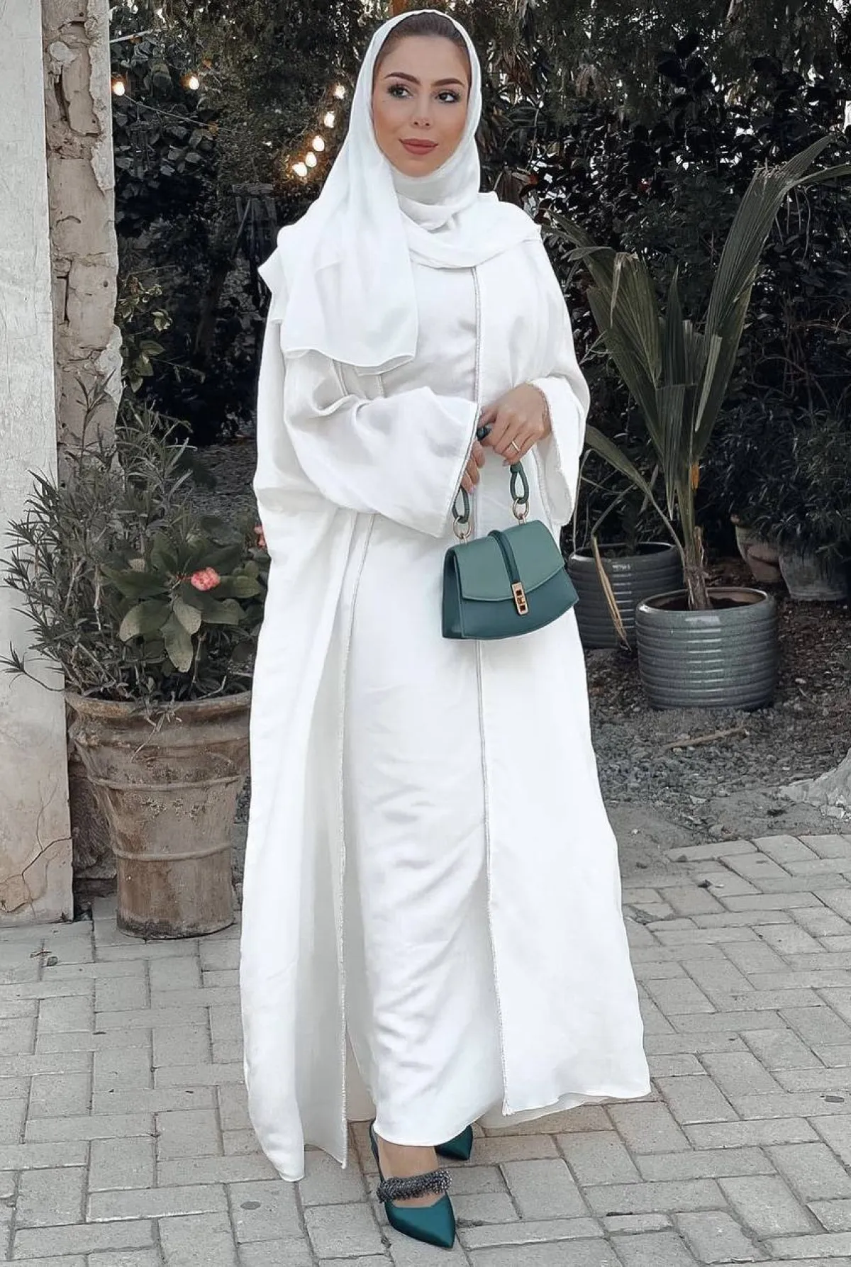 تنسيق الابيض والاخضر